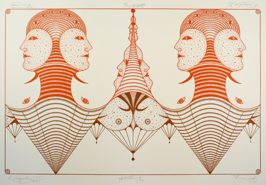 Vello Vinn. Graafikanäitus “Kaksipidine”